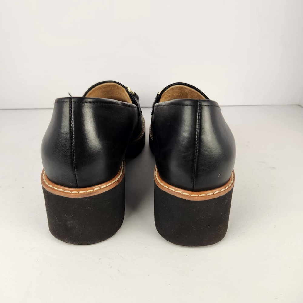 Naturalizer Women's Classy Elegant Dressy Black Leather Loafers Size 8M - Picture 3 of 8